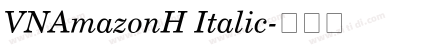VNAmazonH Italic字体转换